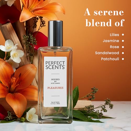 Image of Perfect Scents Fragrances, Inspired by Estee Lauder's Pleasures, Women's Eau de Toilette, CLEAN, Vegan, Paraben-Free, Phthalate-Free, Never Tested on Animals, 3.4 Fluid Ounces