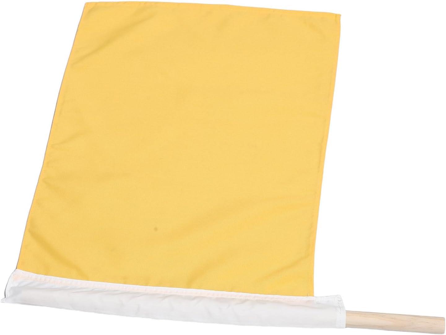 ibasenice Safety Flag Traffic Warning Flag 19.7" X 19.7" Yellow Cloth and Plastic for Trailer Transport and Sports Events