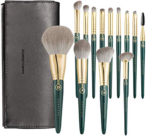 Rownyeon Makeup Brush Set 13pcs Premium Cosmetic Makeup Brushes for Foundation Blending Blush Concealer Eye Shadow Synthetic Fiber Bristles, Travel Makeup bag Included Rownyeon Makeup Brush Set 13pcs Premium Cosmetic Makeup Brushes for Foundation Blending Blush Concealer Eye Shadow Synthetic Fiber Bristles, Travel Makeup bag Included
