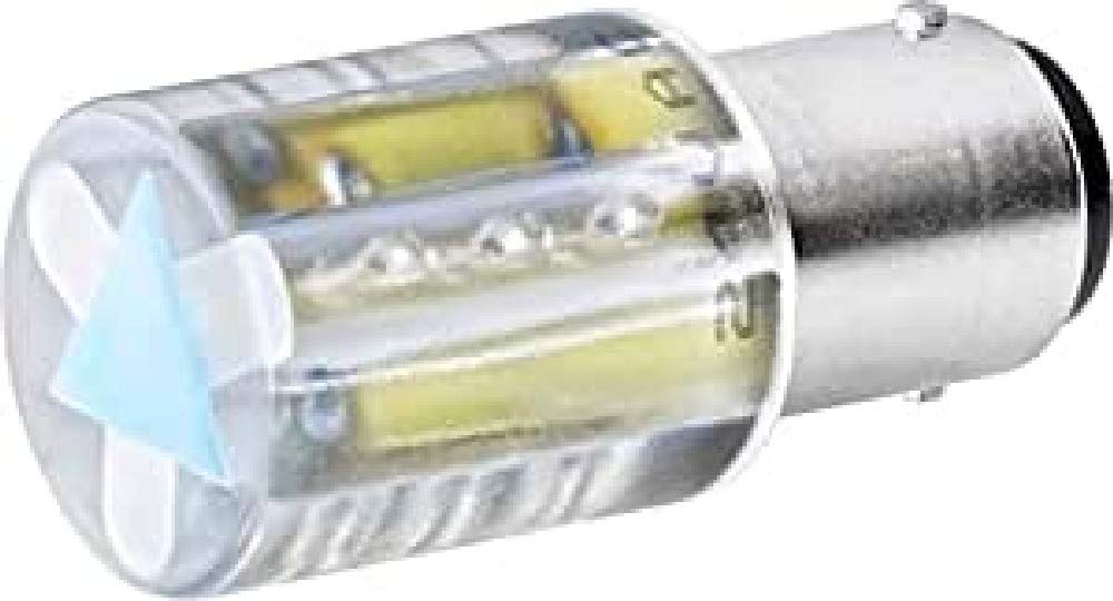 Columna señalización LED evita fallos en máquinas industriales con 115V AC BA15D