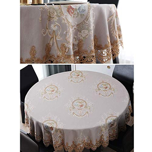Nappe ronde coton et lin petite nappe européenne pour table de ménage