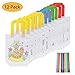 Produktbild FORMIZON DIY Kinder Stoffbeutel Set, 12 PCS Non-Woven-Tasche mit 12 Kreidemarker Buntstift, DIY Graffiti Taschen für Geburtstagsfeier Geschenke, Kindergarten, Kommunionen, Schulen, Feiern