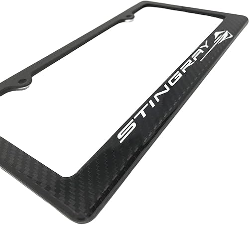 Miniatura 3 de C8 Corvette - Marco de matrícula de fibra de carbono para todas las Corbetas de próxima generación 2020-2024 Stingray, Z51, Z06, E-Ray Corvettes
