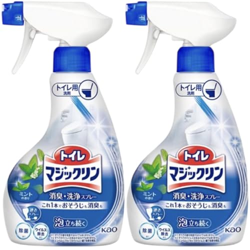 花王 トイレ用洗剤 トイレマジックリン 消臭・洗浄スプレー本体 350ml ミントの香り440921 【まとめ買い5個セット】