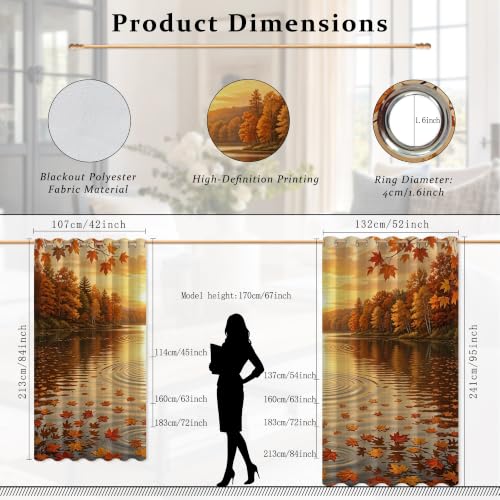 Rideaux occultants nature rustique pour salon et bureau - 6