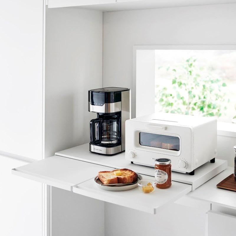 Amazon｜tower キッチン家電下スライドテーブル 山崎実業