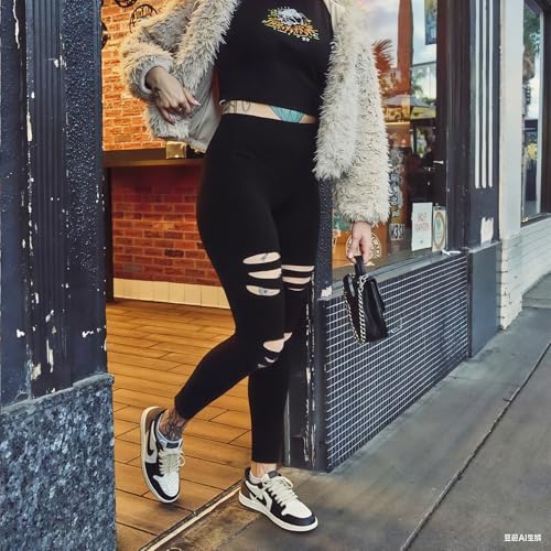 Ripped Warrior Legging for Women - High Waist Tummy Control Yoga Pants Workout Athletic Pants2