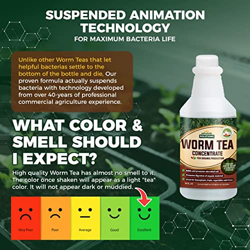 Worm Tea for Gardening Soil Worm Tea Fertilizer Liquid Worm