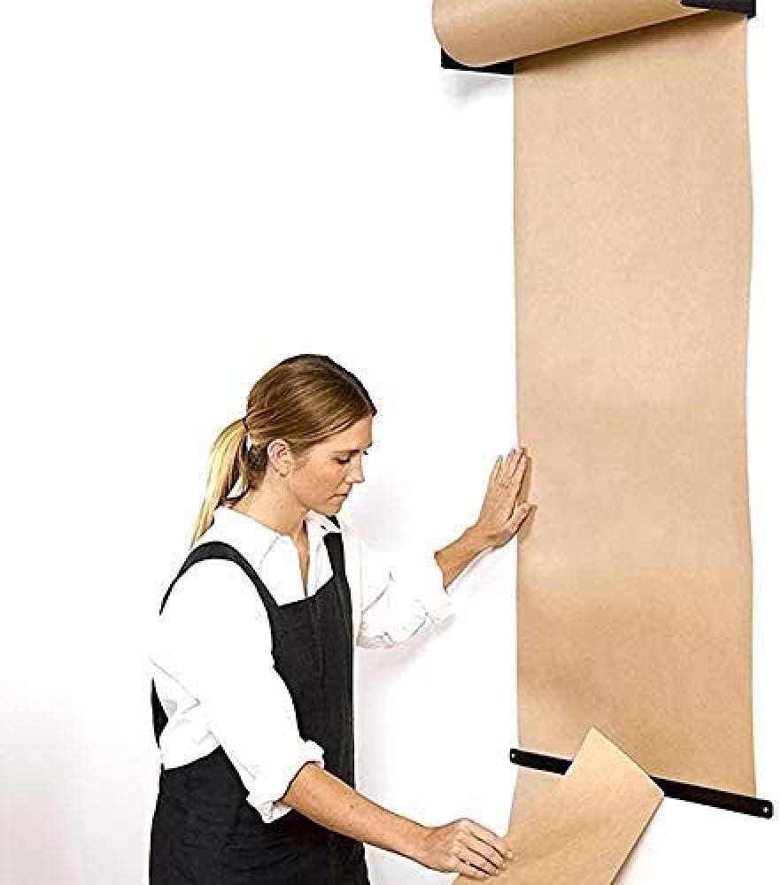 Rolka papieru do montażu na ścianie 1 dozownik 1 papier pakowy 1 uchwyt papieru na artykuły biurowe