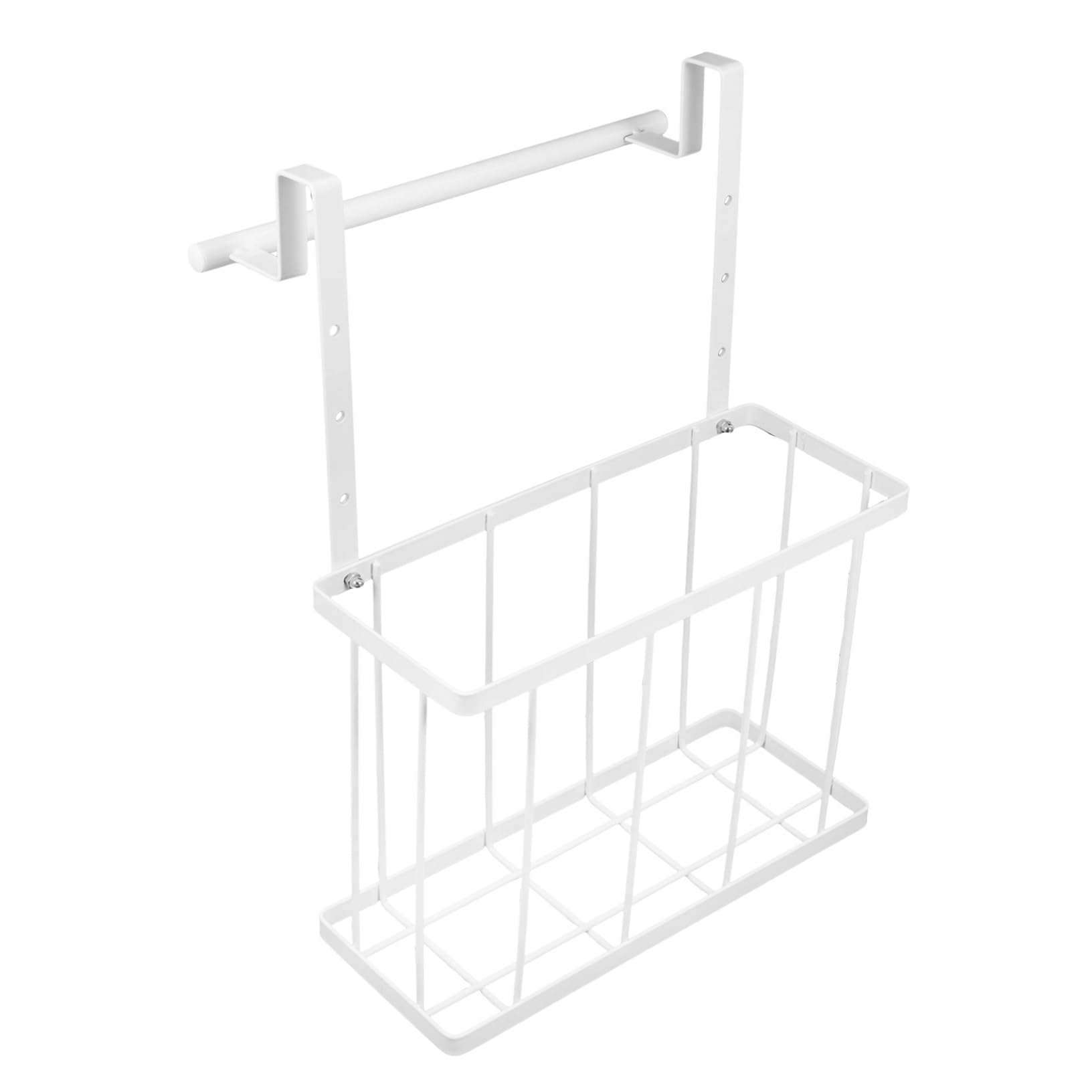 FONDOTIN Cabinet Door Hanging Basket Wall-mounted Kitchen Storage Organizer Towel Bar Vegetable Holder for Spices and Bathroom Accessories Space-saving Design Versatile Home Storage