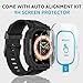 amBand Bands Case Screen Protector Compatible with Apple Watch Ultra 3/2/1 49mm for Men, M1 Sport Series Rugged Cover Strap and 9H Tempered Glass, Military Protective Bumper for iWatch 49 mm Men Black