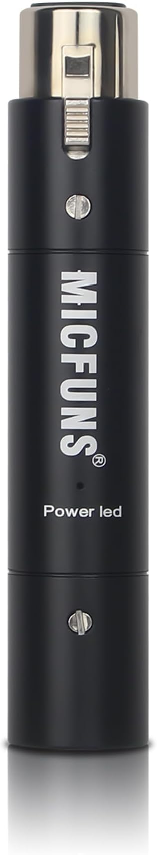 M1 In-line Microphone Pream, Mic Booster Preamplifier with 28dB Gain for Dynamic and Passive Ribbon Microphones (Black)