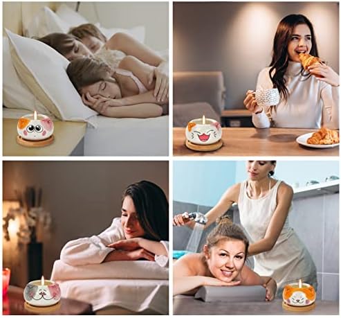 Kinforse Scented Candles Gifts for Women, Birthday Gifts for her, Presents for Women, Cat Gifts for Women, 6 Pack Novelty Gifts for Women Birthday Unique