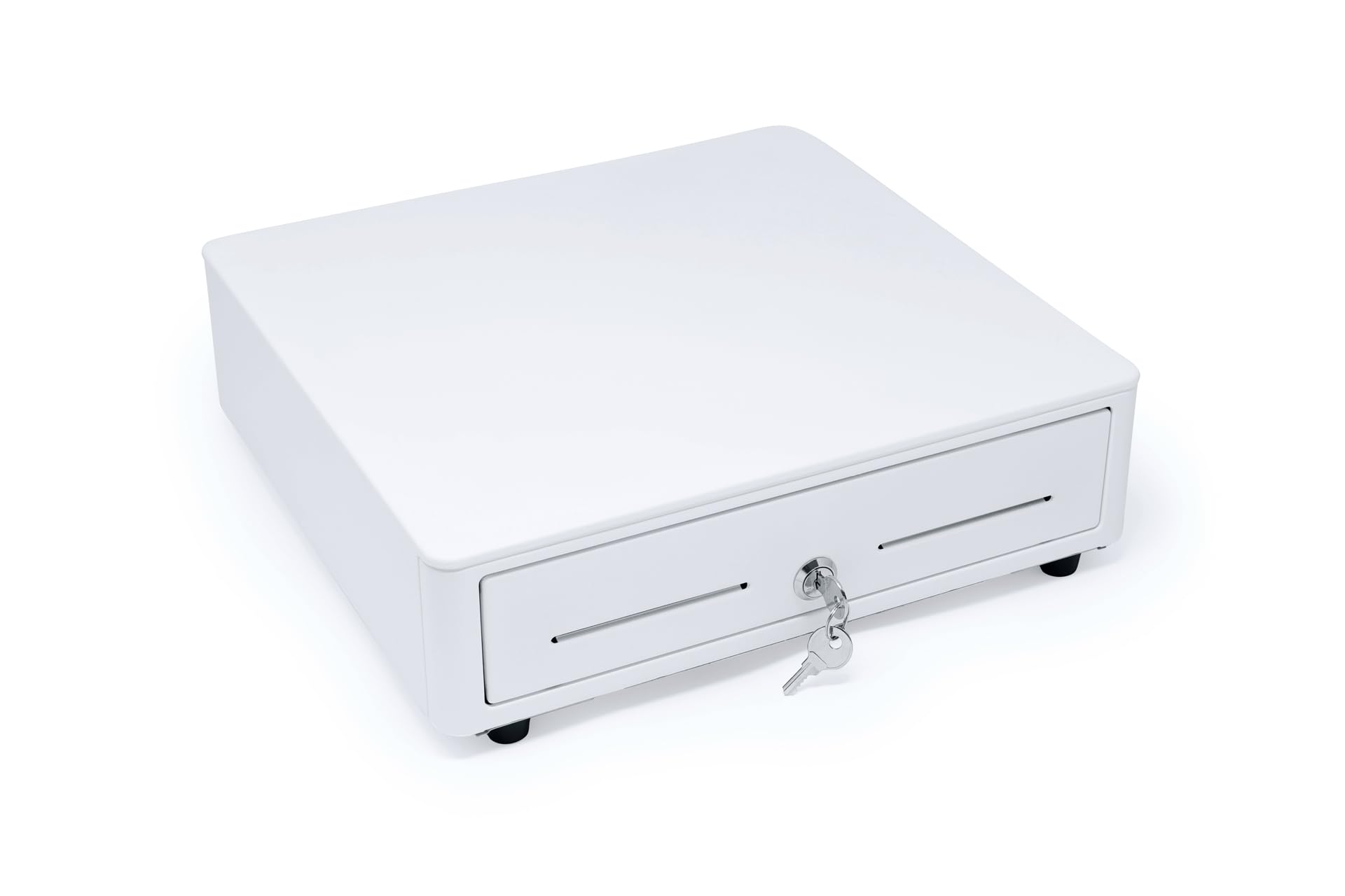 Cassetto per Registratore Cassa Bianco Porta Contanti ideale per RCH WALL MEC, ONDA, PRINT-F RT, SMART E SMART INFINITY, 3I FAST RT con Serratura, Bianco, per Registratore di Cassa