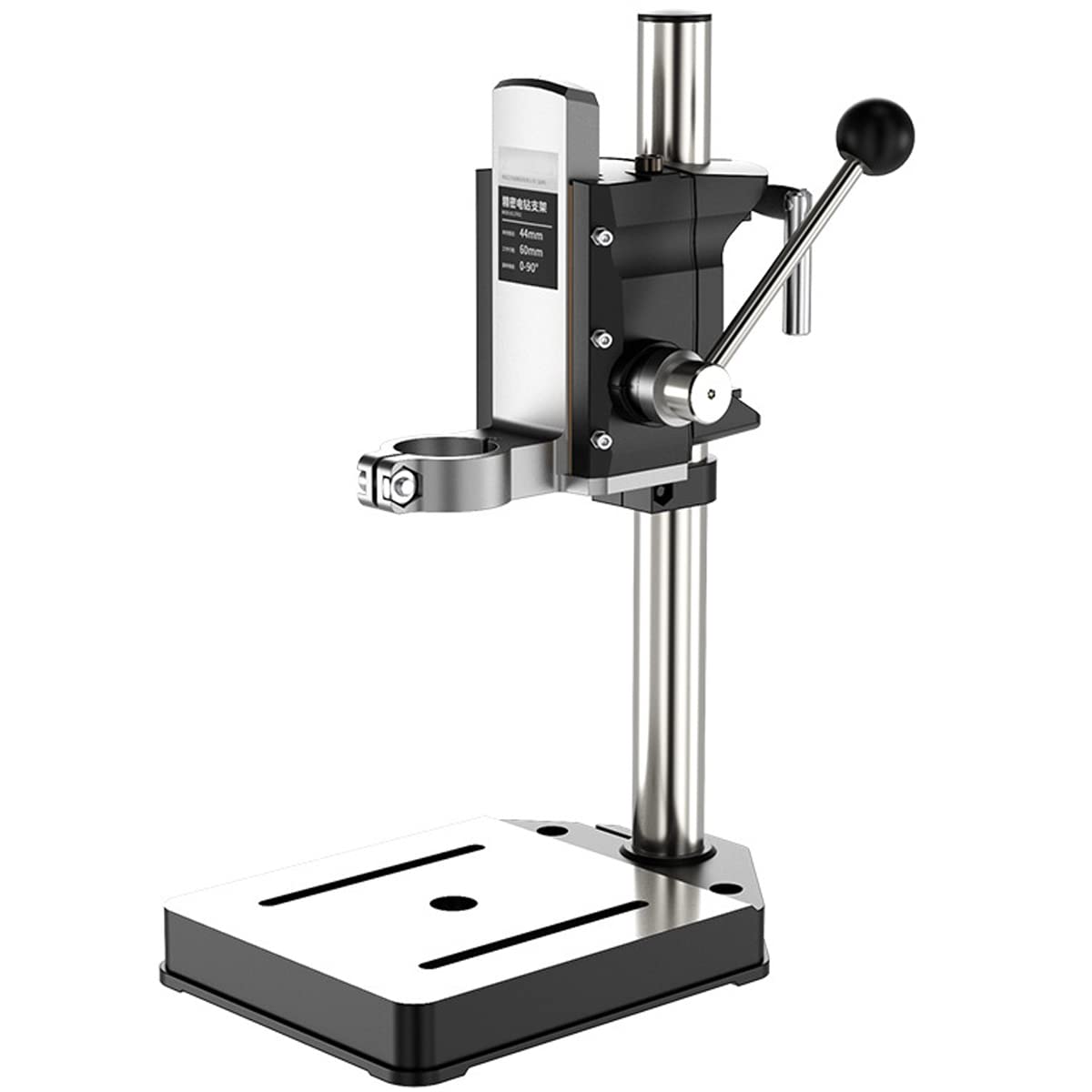Perceuse à colonne portable de table avec base alu et hauteur réglable pour bricolage