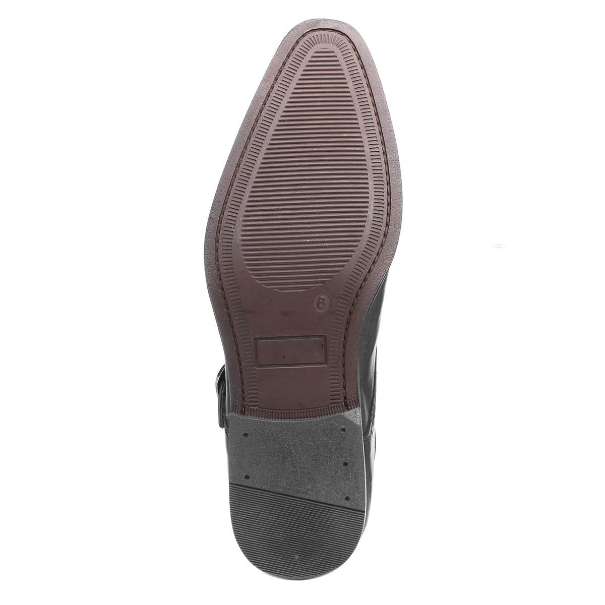 Silver Street London Zapato Monk Bourne Formal/Oficina de Piel para Hombre, Negro, 10 UK/44 EU