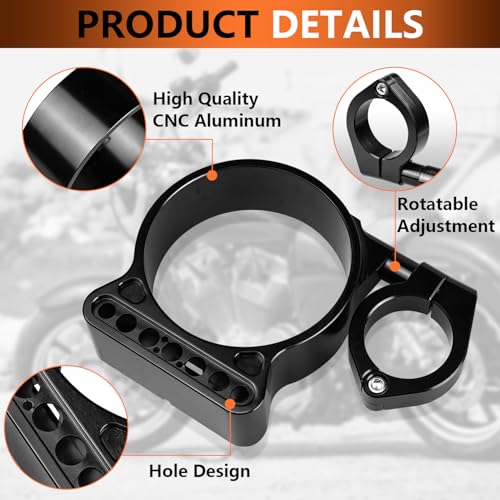 image for AUFER 39MM Fork Tuber Side Mount Speedometer Relocation Kit Adjustment
