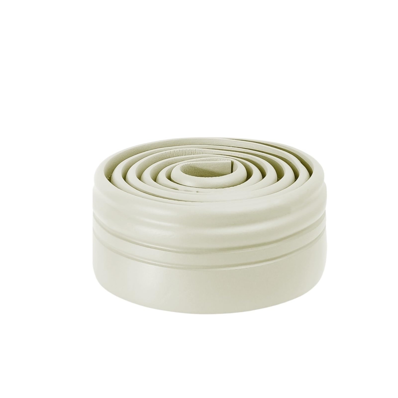 Waterproof Skirting Board 10/2M Self Adhesive Skirting Line Thickened Anti-Collision Decoration Corner Flexible Floor Foam Wall Sticker Bathroom(Milky White,2 Rolls-(4M))
