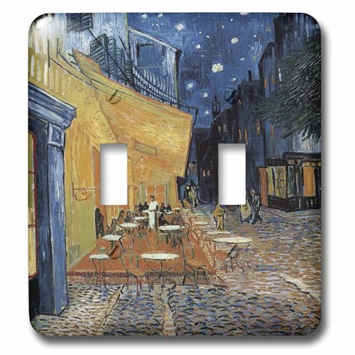 Double interrupteur déco Van Gogh pour remplacer les plaques blanches ternes