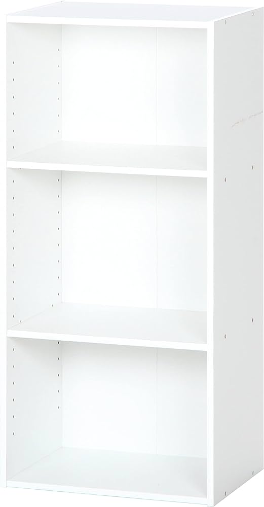 Amazon｜不二貿易 カラーボックス 3段 幅41.8×奥行29×高さ89cm