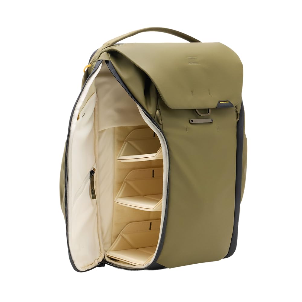 Peak Design Everyday Backpack 30L, Kelp, MagLatch Top, Dual Side Access, FlexFold Dividers, Fits 15" or 16" Laptop, For Camera Carry, Daily Commutes