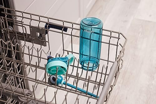 Image of Contigo Aubrey Kids Dinos & Sharks Cleanable Water Bottle with Silicone Straw Spill-Proof Lid Dishwasher Safe 14oz 2-Pack (Pack of 4)