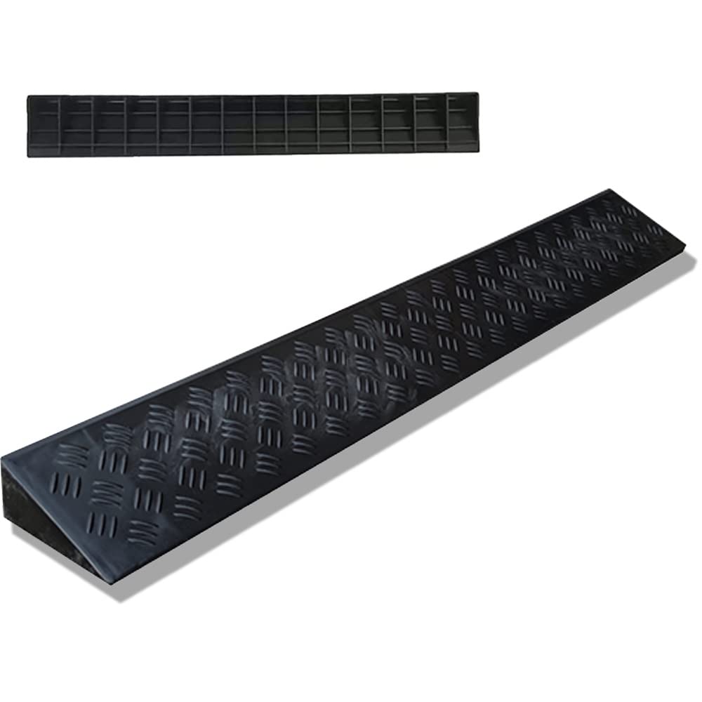 Rampas de umbral para sillas de Ruedas, portátiles, de plástico, para Puertas de 5 a 10 cm de Altura, Antideslizantes, para Uso en Interiores y Exteriores, Ideales para baños y entradas, 100