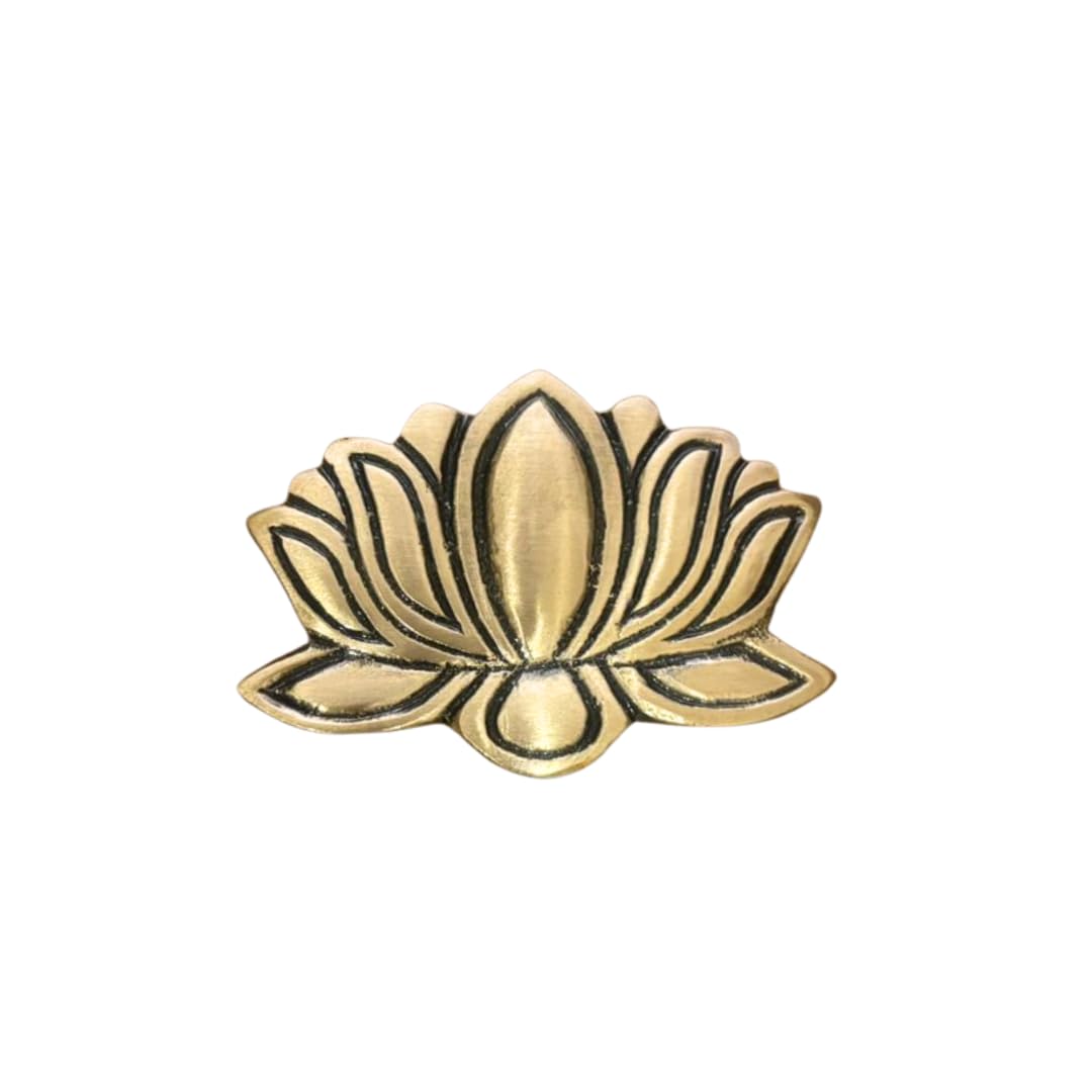 Solid Brass Lotus Cabinet Knob – Vintage Floral Design Drawer Pull for Home & Furniture Decoration-image-23
