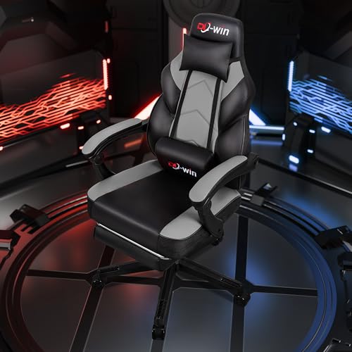 Gaming Chairs for Adults, Computer Chair with Footrest and High Back, Big and Tall Gamer Chair's with Massage Lumbar Sup - Additional View