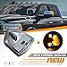 HERCOO LED Side Mirror Turn Signal Light Left and Right Lamps Smoked Cover Lens for 68302828AA 68302829AA Compatible with 2010-2018 Dodge Ram 1500 2500 3500 4500 5500, Pack of 2