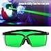 Green Laser Enhancement Glasses - Eye Protection Safety Glasses for Laser Hair Removal Treatment, Green Laser Level, Rotary and Multi-Line Laser Tools