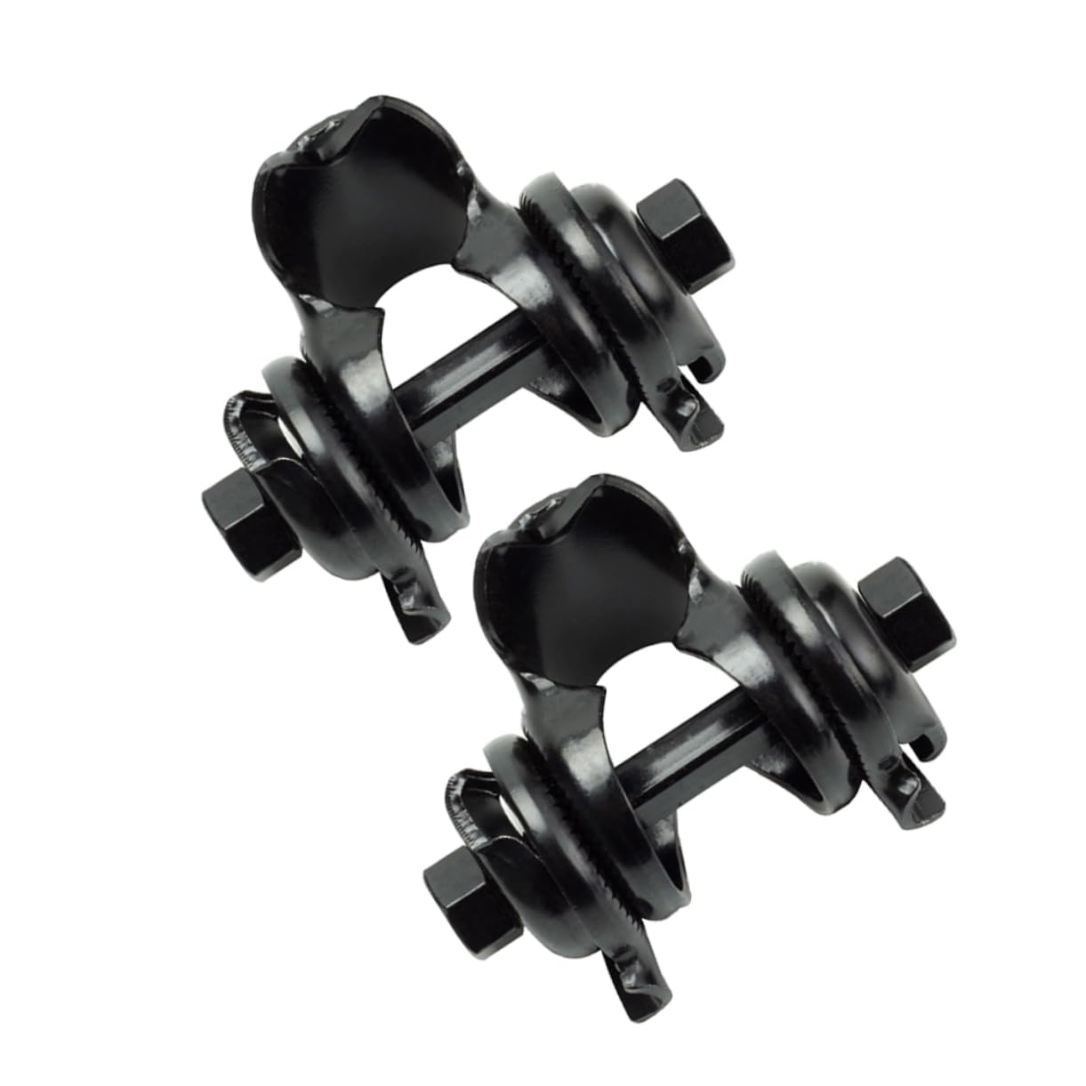 Happyyami 2pcs Bike Seat Post Clamp Durable Saddle Adapter for Mountain and Road Bikes Easy Installation Secure Attachment Versatile Fit for Various Cycling Applications