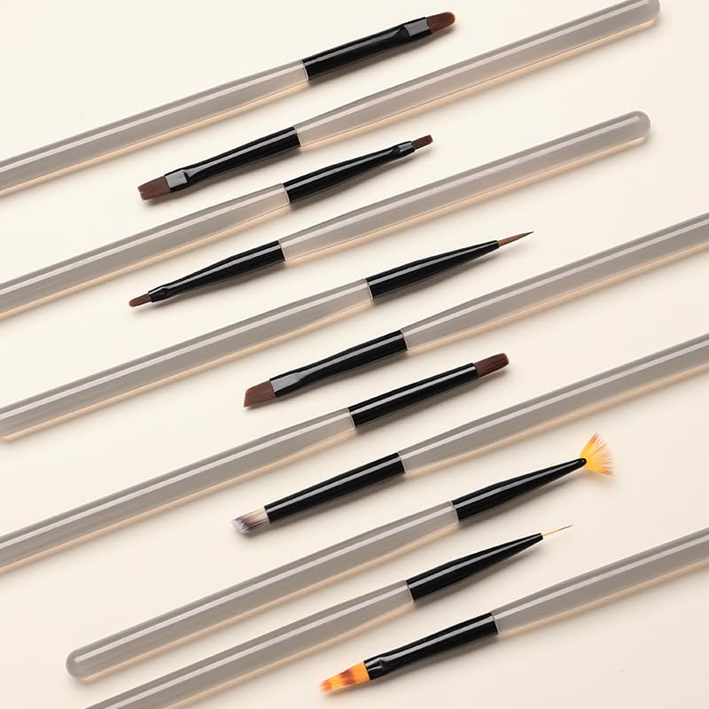 9 Pcs Nail Brush Nail Art Brushes Set Nails Stuff Art Supplies Tools with Drawing Painting Pen for — view 2