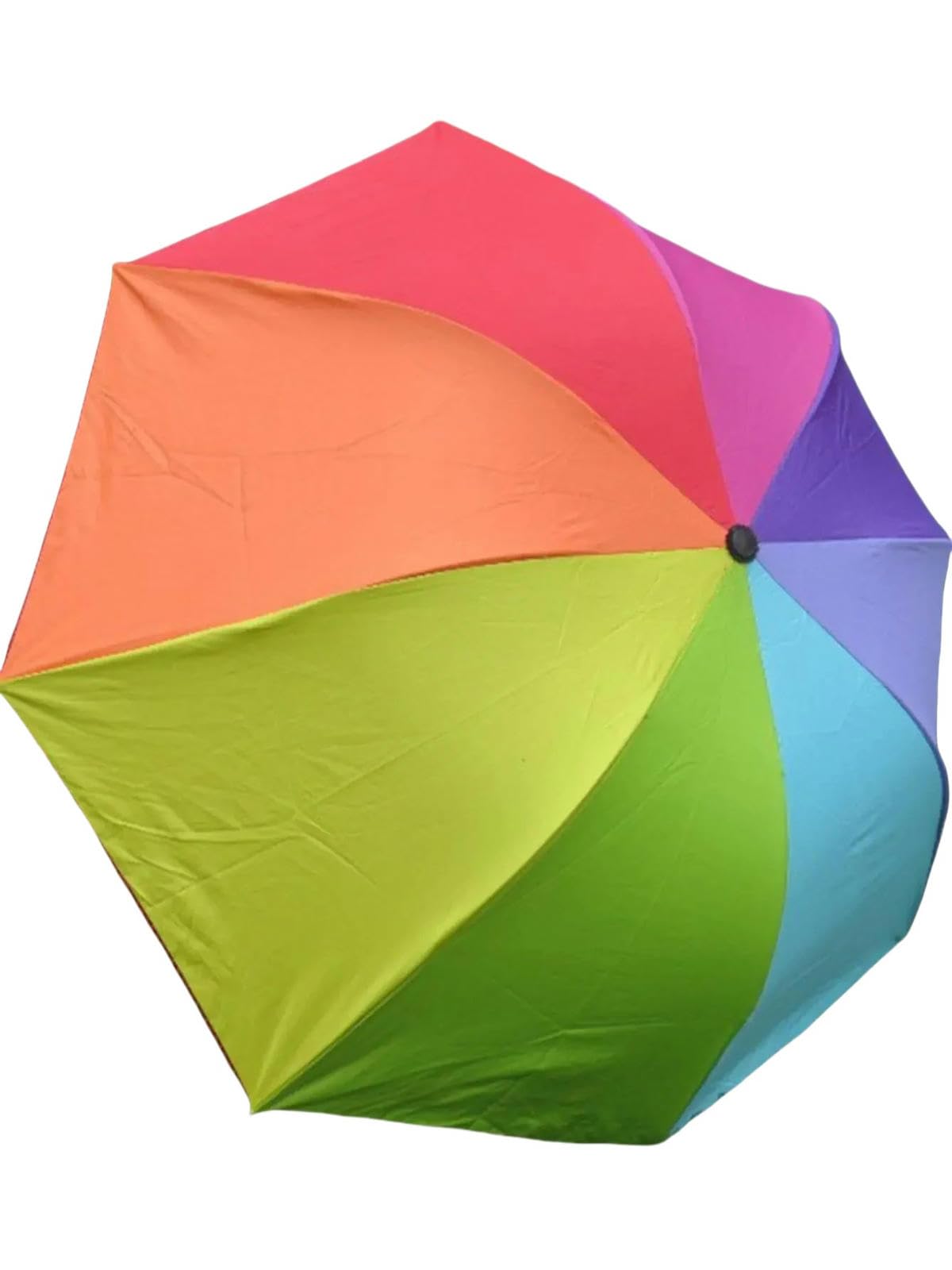 Parasol przenośny potrójny parasol z krótkim uchwytem, składana konstrukcja zapewnia bezproblemowy styl, losowy kolor