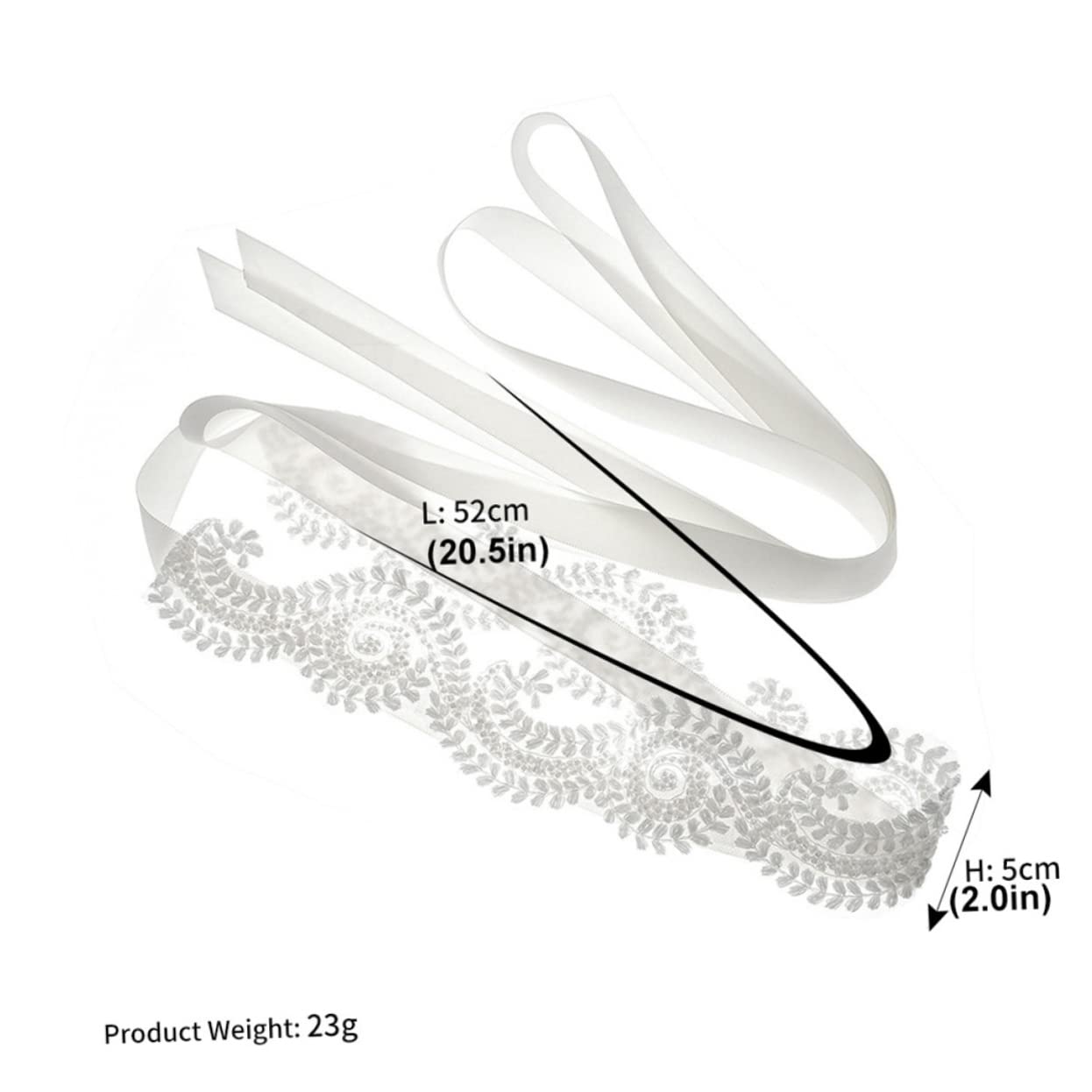 GALPADA 2 Stücke Taille Dekor Zubehör Gürtel Tuch Blume Spitze Schärpe Weiß Mit Brautjungfer Gürtel Band Damen Kleid Für Handgefertigte Schärpen Prom Kreative Satin