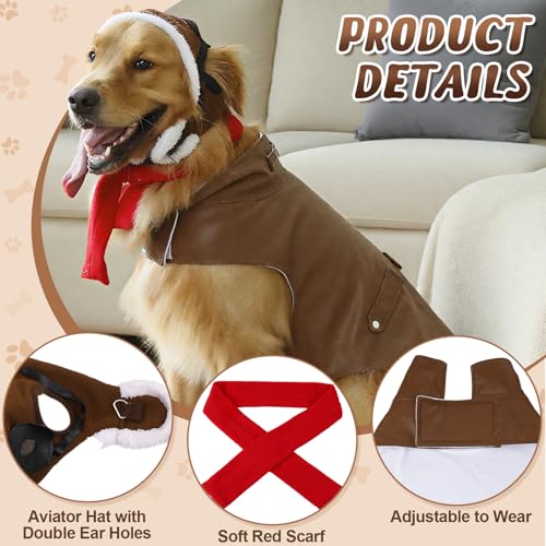 Disfraz de Piloto para Perros XL miniatura 3