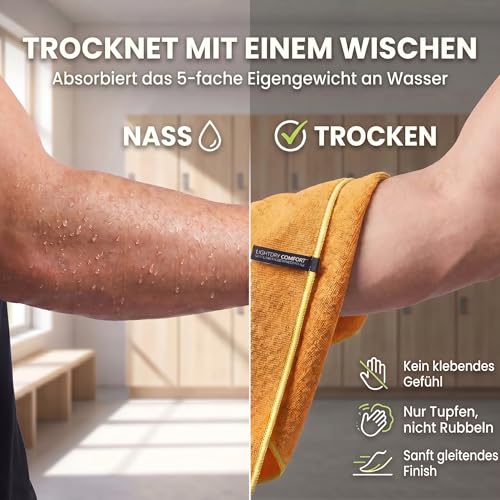 LightDry® Mikrofaser Handtuch 200x100 cm extrem leichtes Reisehandtuch – Ansicht 4