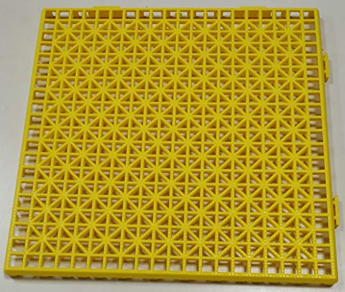 Baldosa PP 30x30cm AMARILLA (Paquete 24 ud.). Suelo Plastico. Suelo apto para Exteriores o Interiores Cover