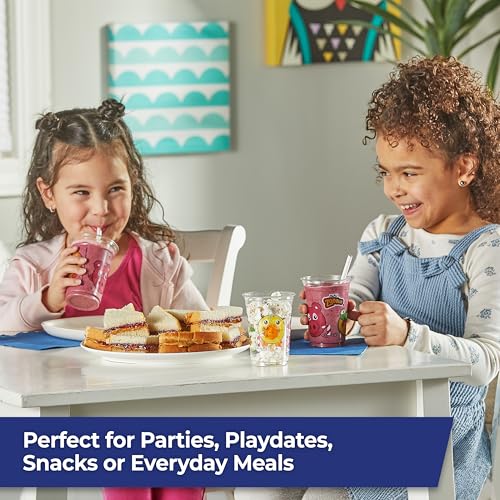 Image of Hefty Zoo Pals Kids Cups, Animal Printed Kids Plastic Cups for Birthday Parties or Everyday Use, Great for Small Hands to Hold, 25 Count, 10 Fl. Oz. (Pack of 3)