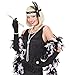 Produktbild shoperama Charleston Set 4-teilig Haarband Kunst-Wimpern Zigarettenspitze Perlenkette Flapper Gatsby Goldene 20er Jahre Roaring Twenties