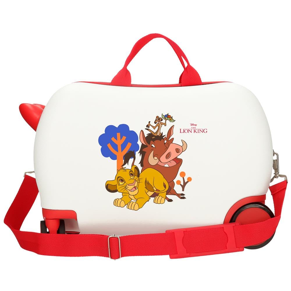 Joumma Disney Simba & Friends Walizka dziecięca biała 45 x 31 x 20 cm twarda ABS 24,6 l 1,8 kg 4 koła bagaż podręczny, biała, walizka dziecięca