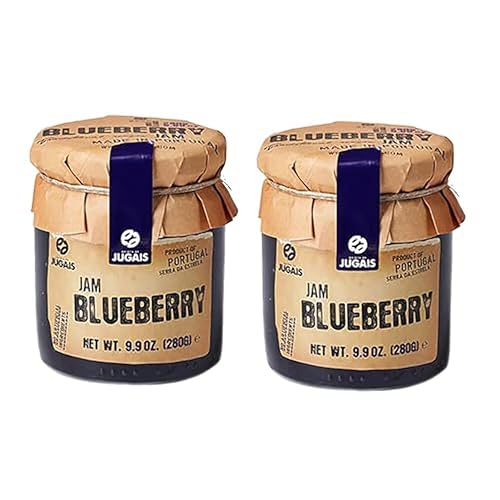 Quinta de Jugais Mermelada de arándanos de Portugal (Doce de Mirtilo) - 9.88 oz - Paquete de 2