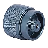 Garosa コンパクトアルミニウム合金製ガスアダプター強固強固1lプロパンガスタンクにフラットガス缶変換プロパンガスタンクにフラットガス缶変換ストーブアクセサリー