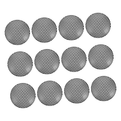 Housoutil 12Pcs Loudspeaker Protective Mesh Covers Chic Net Speaker Guards Crash Microphone Decorative Circle for Sound Box Protection