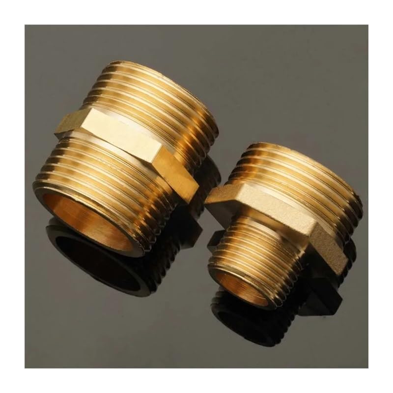 Connettori esagonali in ottone, adattatore rapido per acqua, olio e gas, raccordo filettato maschio da 1/8" a 1-1/4"