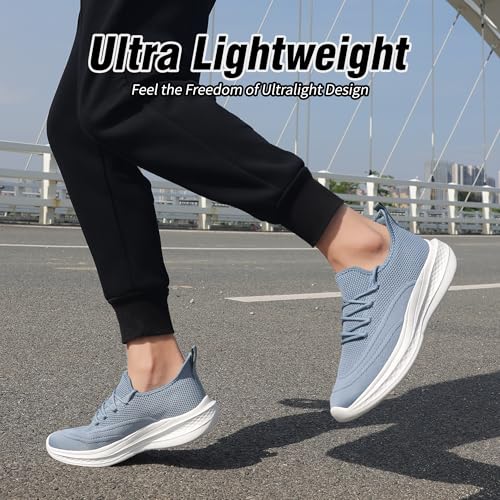 Image of VAMJAM Men's Running Shoes Slip On Walking Shoes Non Slip Lightweight Workout Breathable Gym Sneakers Fashion Mesh Sneakers
