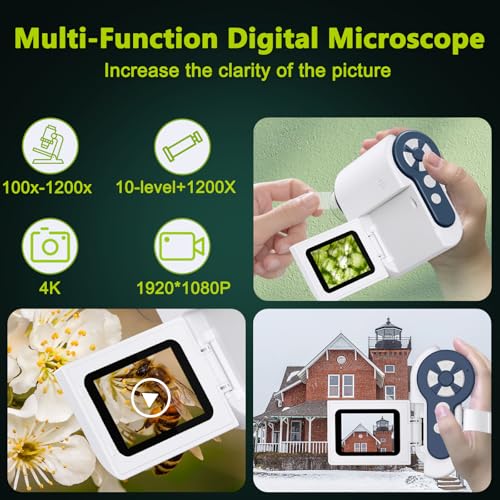 Digital-Microscope1200X-USB-MicroscopeCoin-Magnifier-with-6-Adjustable-LED-Lights-2-LCD-Screen-Microscope-for-Adults-and-Kids-32GB-SD-CardPhoto-and-Video-Mini-Microscope