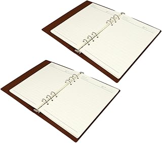 FAVOMOTO 2 Peças Fichários De Escritório A5 Cadernos De Negócios Fichário A5 Bloco De Notas Prêmios Presentes Diário Planejador Bloco De Notas Planejamento Bloco De Notas Agenda Bloco De