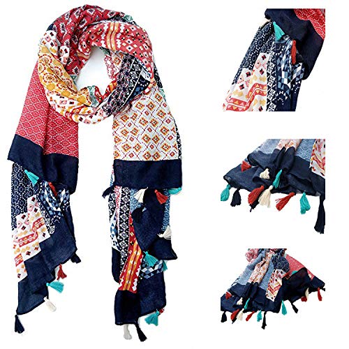 Ahyuan Scarves for Mother's Day Gift Women Large Lightweight Floral Flower Spring Scarf Fashion Wrap Shawls Oversized Shawl Cape2