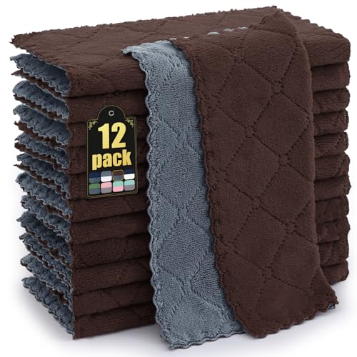 Mordimy 12 Pack Kitchen Cloths Dish Towels (10